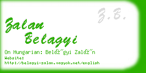 zalan belagyi business card